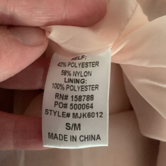 Mable Faux Fur Pale Pink Button Front Women’s Small/Medium Comfy Cozy Jacket - Picture 7 of 8